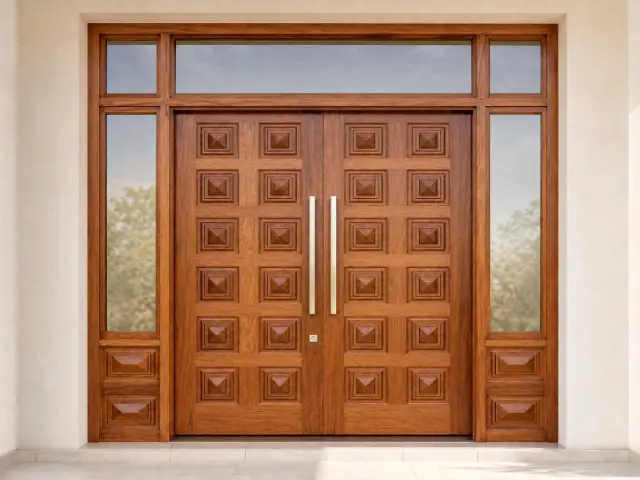 New Guinea Rosewood Timber Door, design reference D01.
