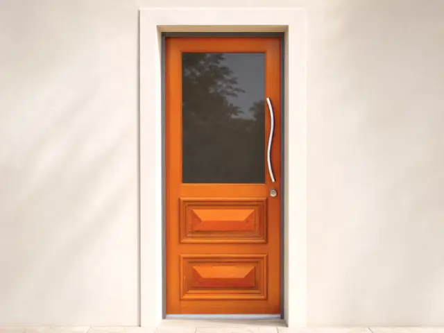 Western Red Cedar Timber Door, design reference D02.
