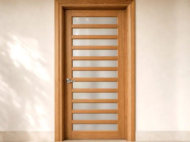 Tasmanian Oak Timber Door, design reference D04.