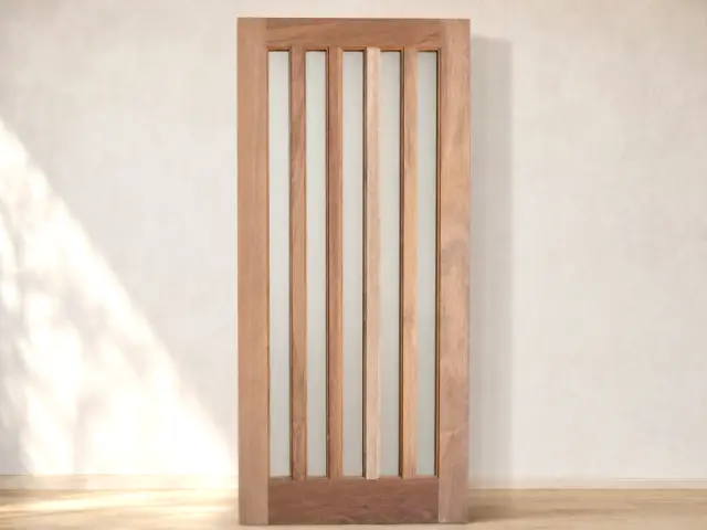 Meranti Timber Door, design reference D11.
