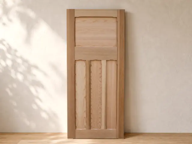 Western Red Cedar Timber Door, design reference D12.