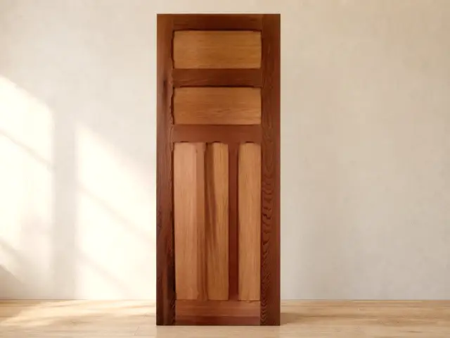 Western Red Cedar Timber Door, design reference D14.