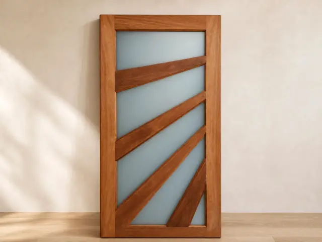 Merbau Timber Door, design reference D23.