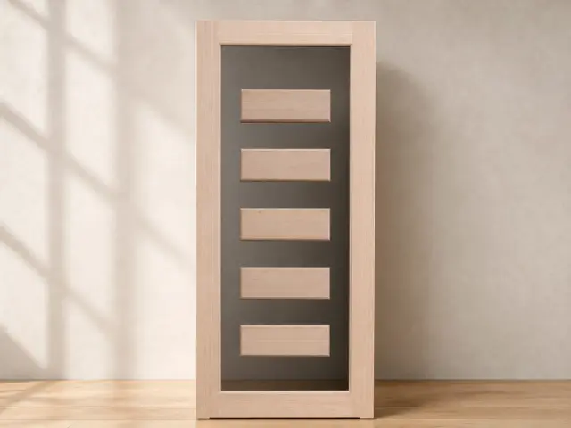 Tasmanian Oak Timber Door, design reference D24.