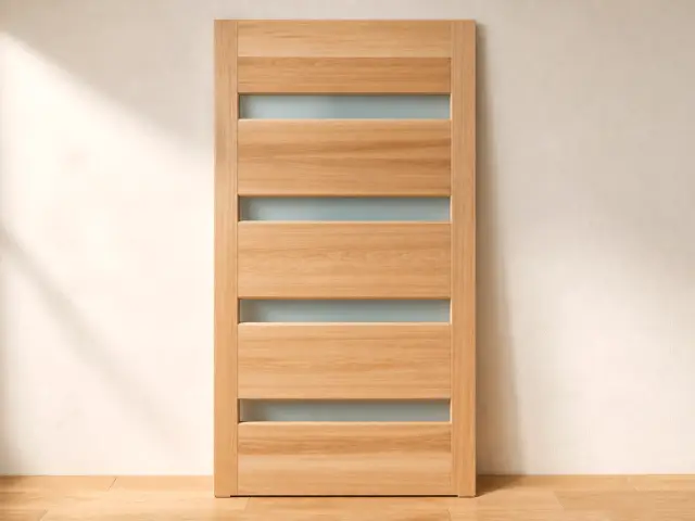 Western Red Cedar Timber Door, design reference D27.