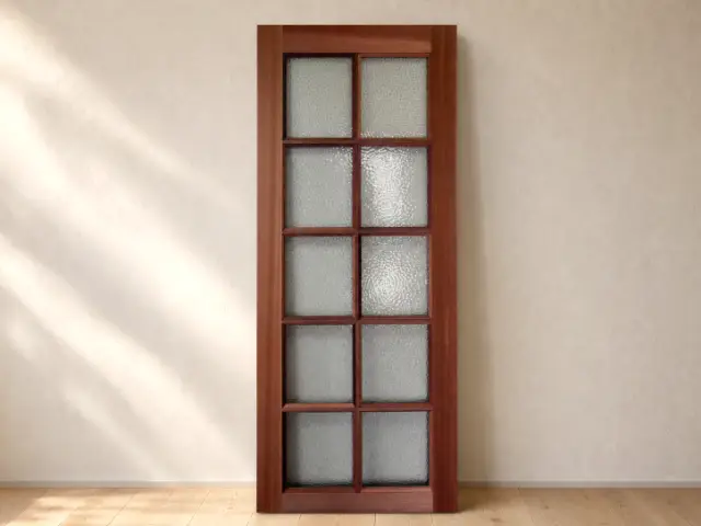 Meranti Timber Door, design reference D28.