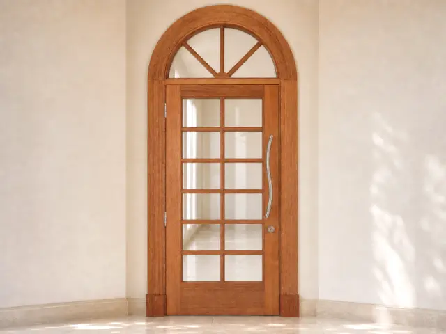 Meranti Timber Door, design reference D37.