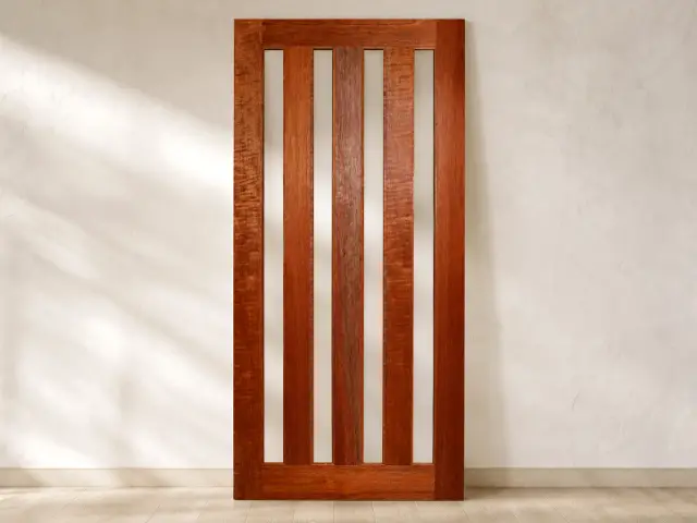Meranti Timber Door, design reference D39.