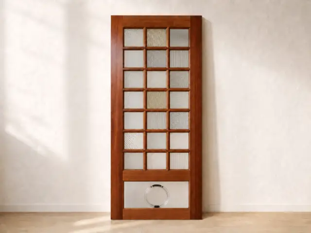 Western Red Cedar Timber Door, design reference D40.