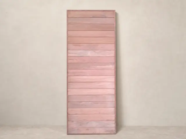 Shiplap Timber Door — Jarrah, design reference D43.