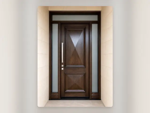 Custom Timber Door, design reference D53.