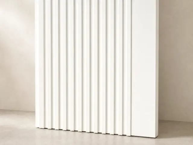 Batten Timber Door, design reference D55.